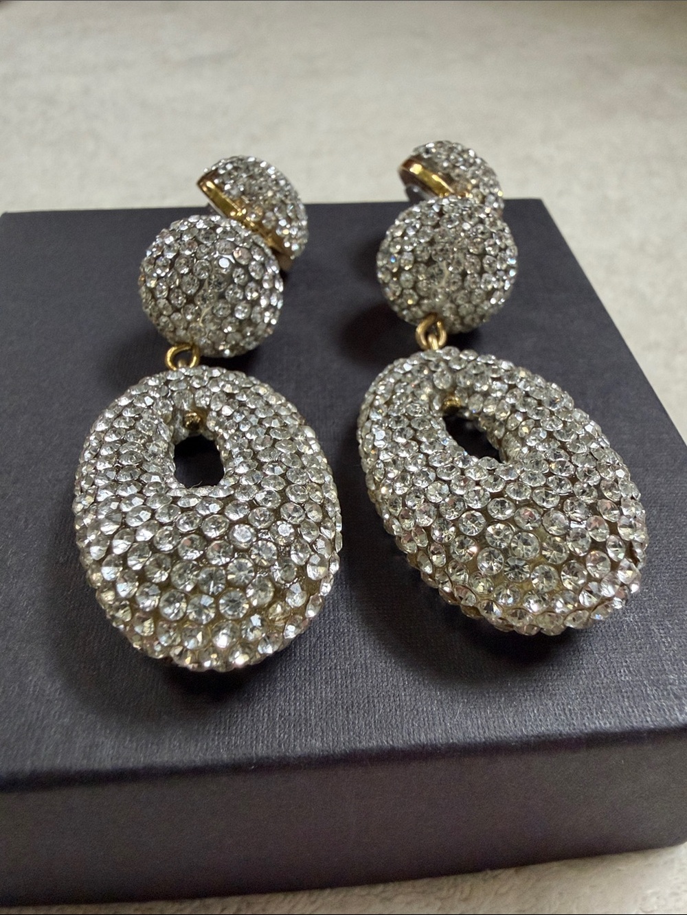 J. Crew Crystal Bold Statement Dangle Earrings - Picture 3 of 6